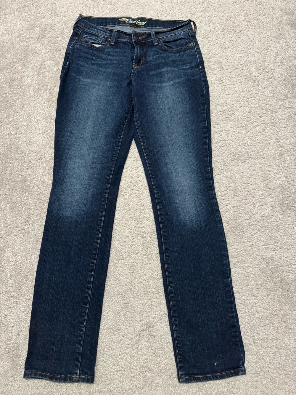 Old Navy Dark Blue Straight Leg Jeans